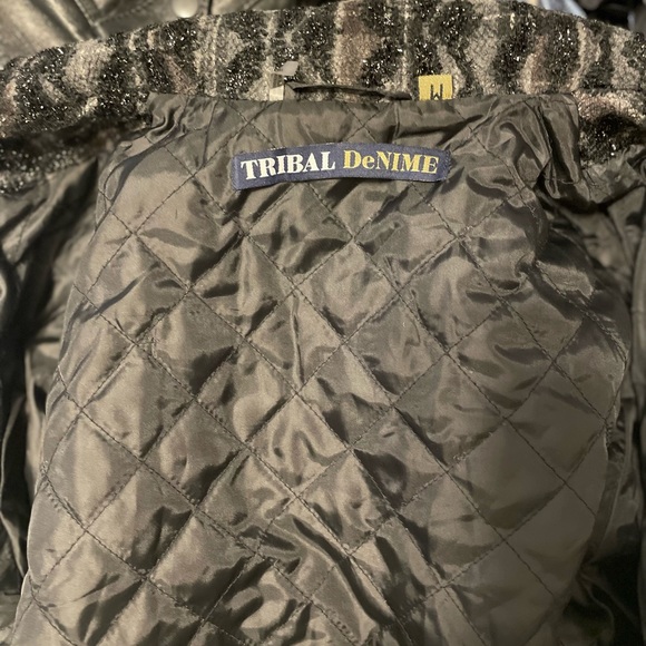Tribal DeNIME Quilted Wool Metallic Jacket! - Picture 7 of 8